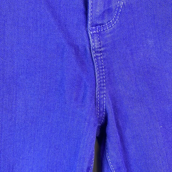 PAIGE Roxbury Purple Skinny Ankle Jeans Blue Pop of Colour Stretch USA Retro 29 - Picture 11 of 12